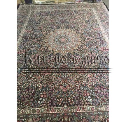 Iranian carpet Kerman Hezargol D.Blue - высокое качество по лучшей цене в Украине.